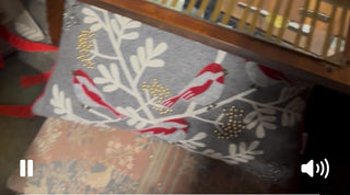 Xmas Bird Pillow #47 VV MTS|96097