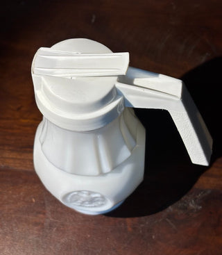 2pc Vtg Wheaton milk glass syrup pitcher NM MTS