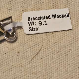 .925  brecciated mookaite pendant