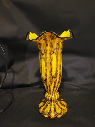 Vintage Franz Welz Zig Zag Pattern Range 8" Vase RCD