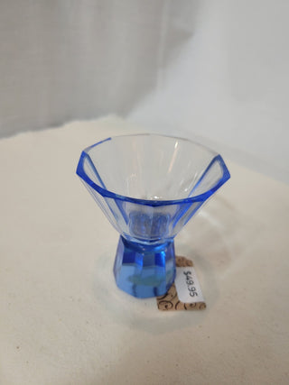 Vintage Czech Bohemian Blue Shot Glasses Set of 2 RCD|82852