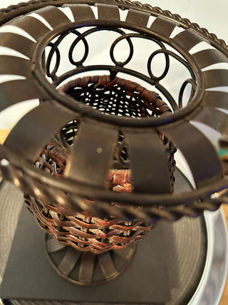 Basket Vase Weave, Metal Frame MTS
