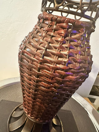 Basket Vase Weave, Metal Frame MTS