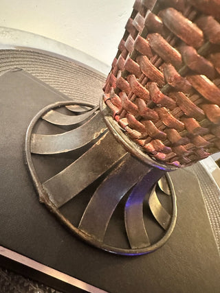 Basket Vase Weave, Metal Frame MTS