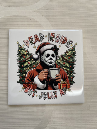 Coaster Christmas Dead Inside Mike Myers Scream Horror RCD|131142