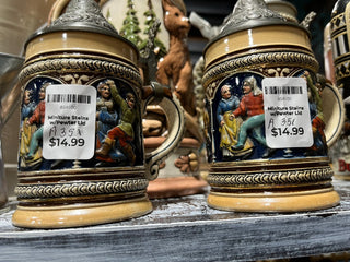 Miniture Steins w/Pewter Lid A351 RSV|72596