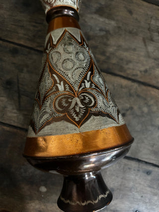 10H Vintage copper Turkish vase mt|93817