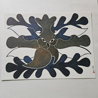 Kenojuak - June: Blue Owl - Art Print (BRI) - MTS|135930