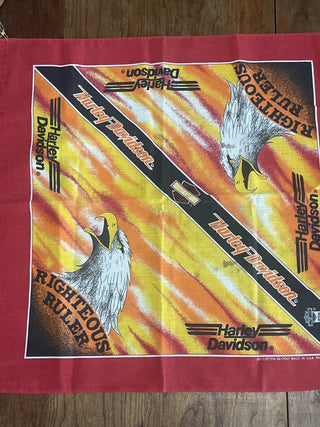 Vintage Harley Davidson, righteous ruler handkerchief Vintage Harley Davidson, righteous ruler handkerchief|104978