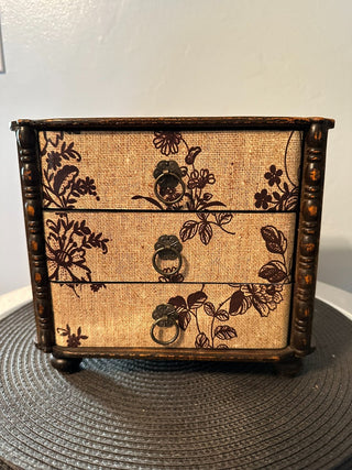 Chest Jewelry Box Wood Trinket MTS
