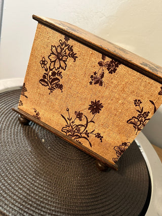 Chest Jewelry Box Wood Trinket MTS