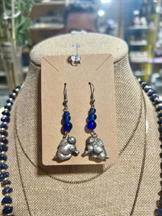 Beaded Bunny Earrings|103347
