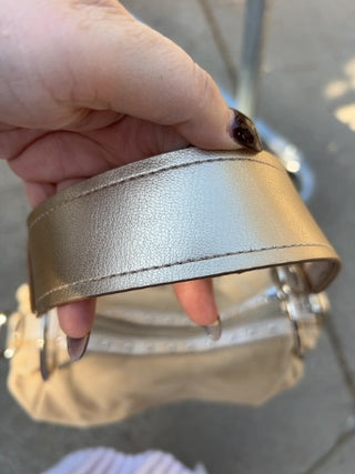 Vintage Kathy Van Zeeland Y2K Tan Shoulder Bag
