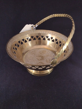 Vintage swing handle brass basket RCD|62844