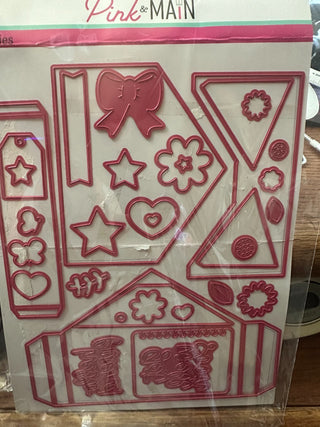 Pink & Main "Sweet Posies stamps & envelope pop-up dies (instructions included) RCD|103769