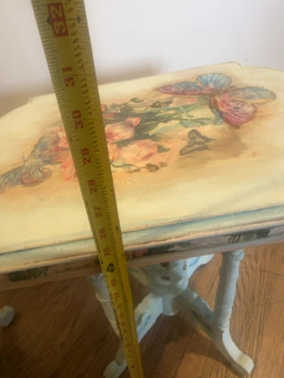 Hand painted Victorian side tables