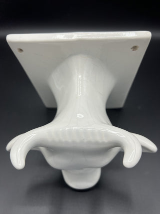 Ceramic White Cow Bull Head Towel Apron Holder|96355