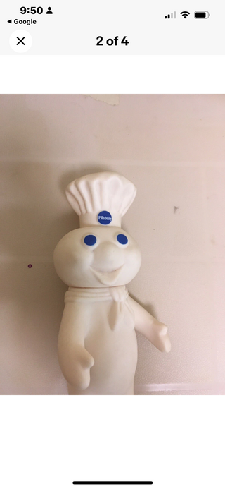 Pillsbury Doughboy Poppin Fresh Vinyl Doll,1971-RSV|120517