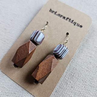 bri.crafitque - Chocolate Swirl Drop Earrings (BRI) - MTS|115121