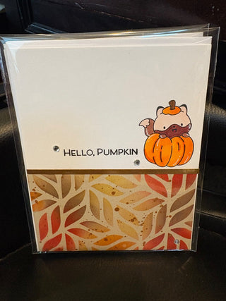 Thanksgiving Card - "Hello Pumpkin" GF263 rcd