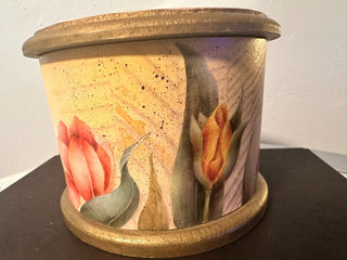Trinket Wood Tulip Box.  MTS