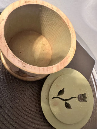 Trinket Wood Tulip Box.  MTS