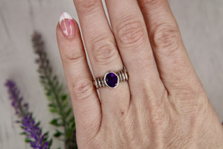 925 Vntg Deep Amethyst Ring - 7 MTS|151568