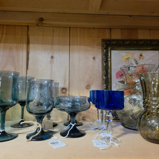 Vtg Cobalt Blue Glassware  (Set of 3)