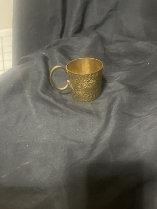 ornate small brass cup rsv
