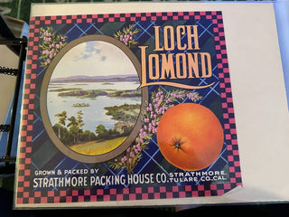 Loch Lomond Authentic Citrus Farm Crate Label EC055 MTS|100327