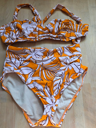 SALE - Kona Sol | Orange Tropical Bikini  - 2 piece