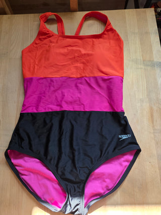 SALE - Speedo | Tri-Color Swim Suit - 1 piece (L)