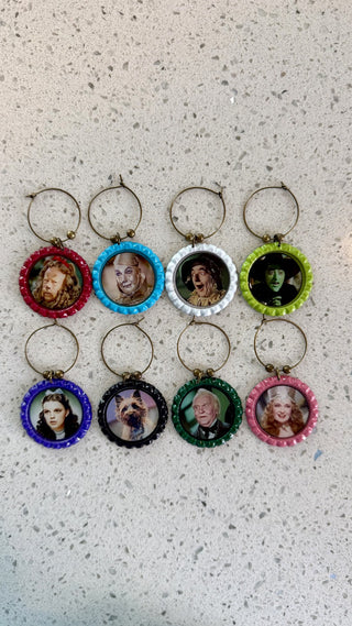 NY60 Wizard of Oz Wineglass Charms-Set of 8 RCD|125909