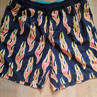 SALE - No Boundaries | Fire Flames Swim Trunks (M)