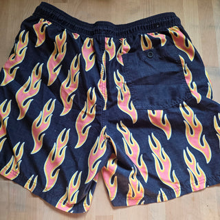 SALE - No Boundaries | Fire Flames Swim Trunks (M)