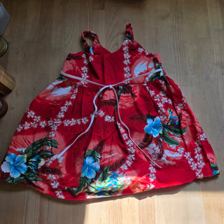 SALE - Girl's - Red Hawaiian Dress (3-4T)