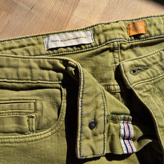 Pilcro & the Letterpress | Green Jean Shorts (32)