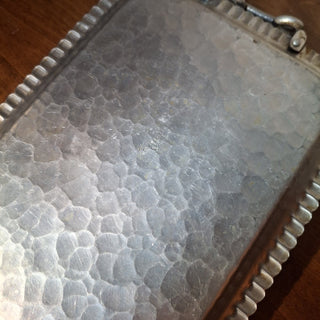 Hand Wrought Hammered Aluminum Sunflower Tray RCD|120346