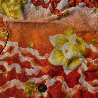 SALE - Boy's - Hawaiian Surf Orange Button Up  Shirt (2-3 yrs)