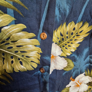 Pacific Legend Apparel | Hibiscus Floral Button Up (XL)