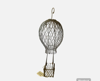 Vintage Wire Hot Air Balloon Style Decorative Large Ornament Decor.  #62 VV MTS