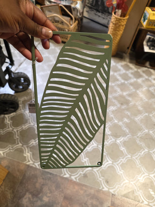 SALE - Metal Decor Design - Green Palm