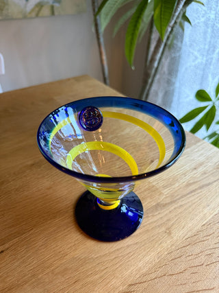 Hand Blown Margarita Martini Glass