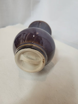 Studio Pottery 5-1/2" Tall Purple Vase RCD