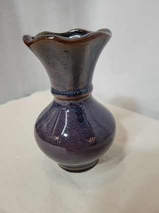 Studio Pottery 5-1/2" Tall Purple Vase RCD