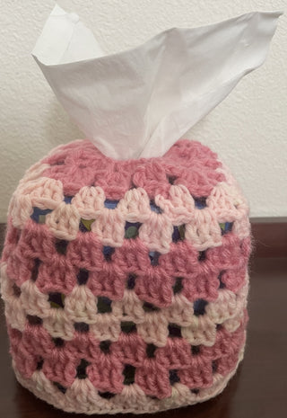 Pink & Blush Crochet Tissue Box Cover RSV|148379