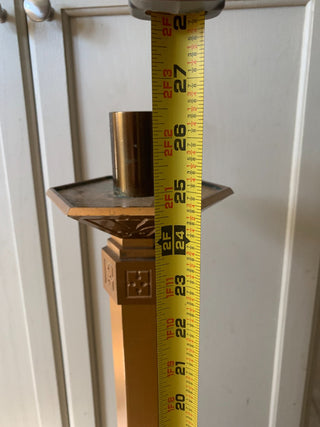 Vintage Brass Church Floor Candlestick|123583