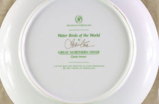 Franklin Porcelain Water Birds of the World Great Northern Diver 1981 #47 VV MTS|99439