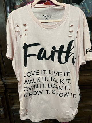 New, Size 2xl “Faith” T-Shirt RCD