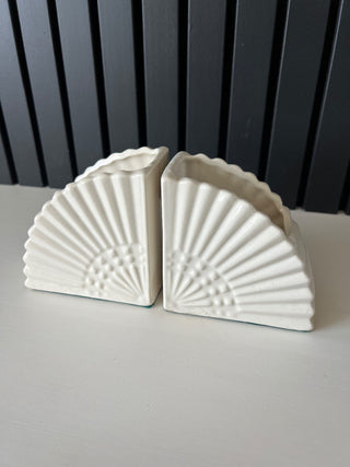 Vintage fan vase bookends RSV|105588